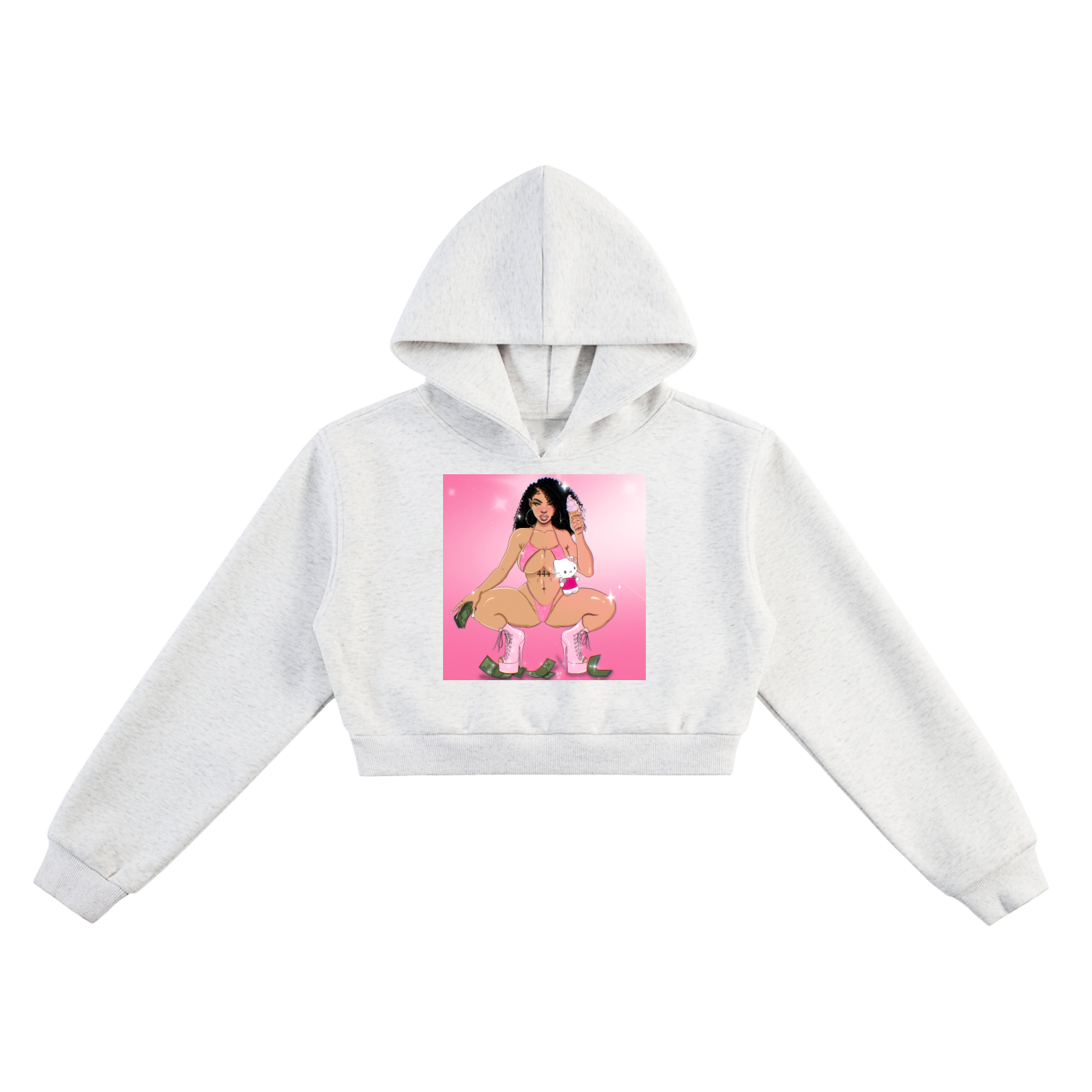 softservve crop hoodie