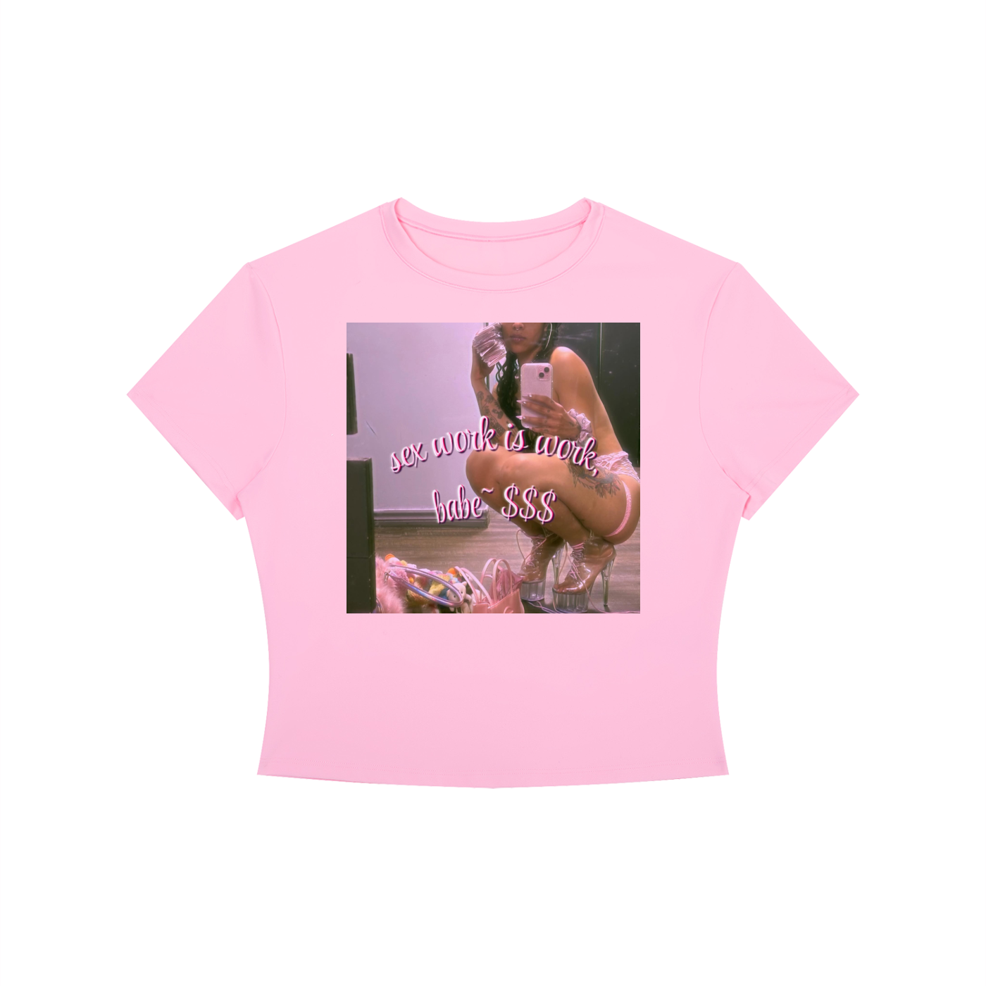 sw is work, babe baby tee